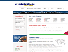 Tablet Screenshot of mycitybusiness.net